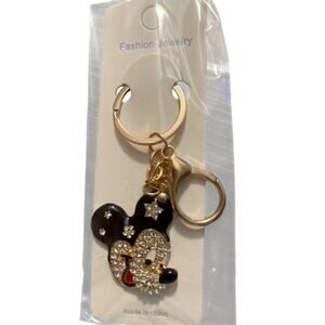 MICKEY MOUSE KEYCHAIN WITH BLACK EARS WITH STARS